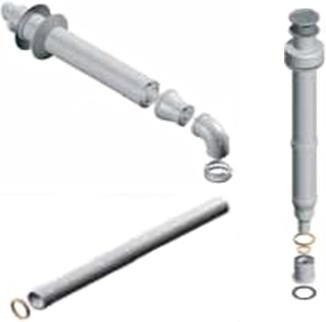 RADIANT FLUE COMPONENTS 80mmx125mm